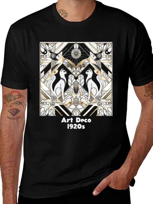 Art Deco 1920s Cat T-Shirt