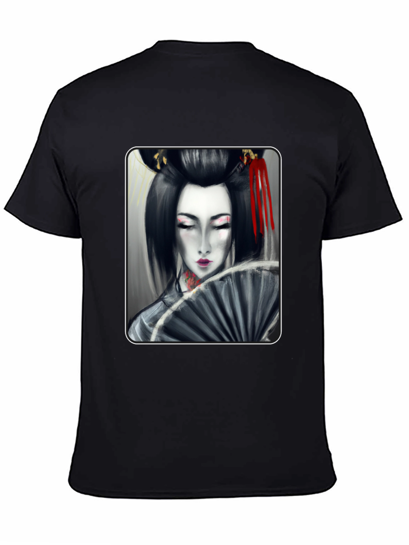Geisha Graphic Black T-Shirt