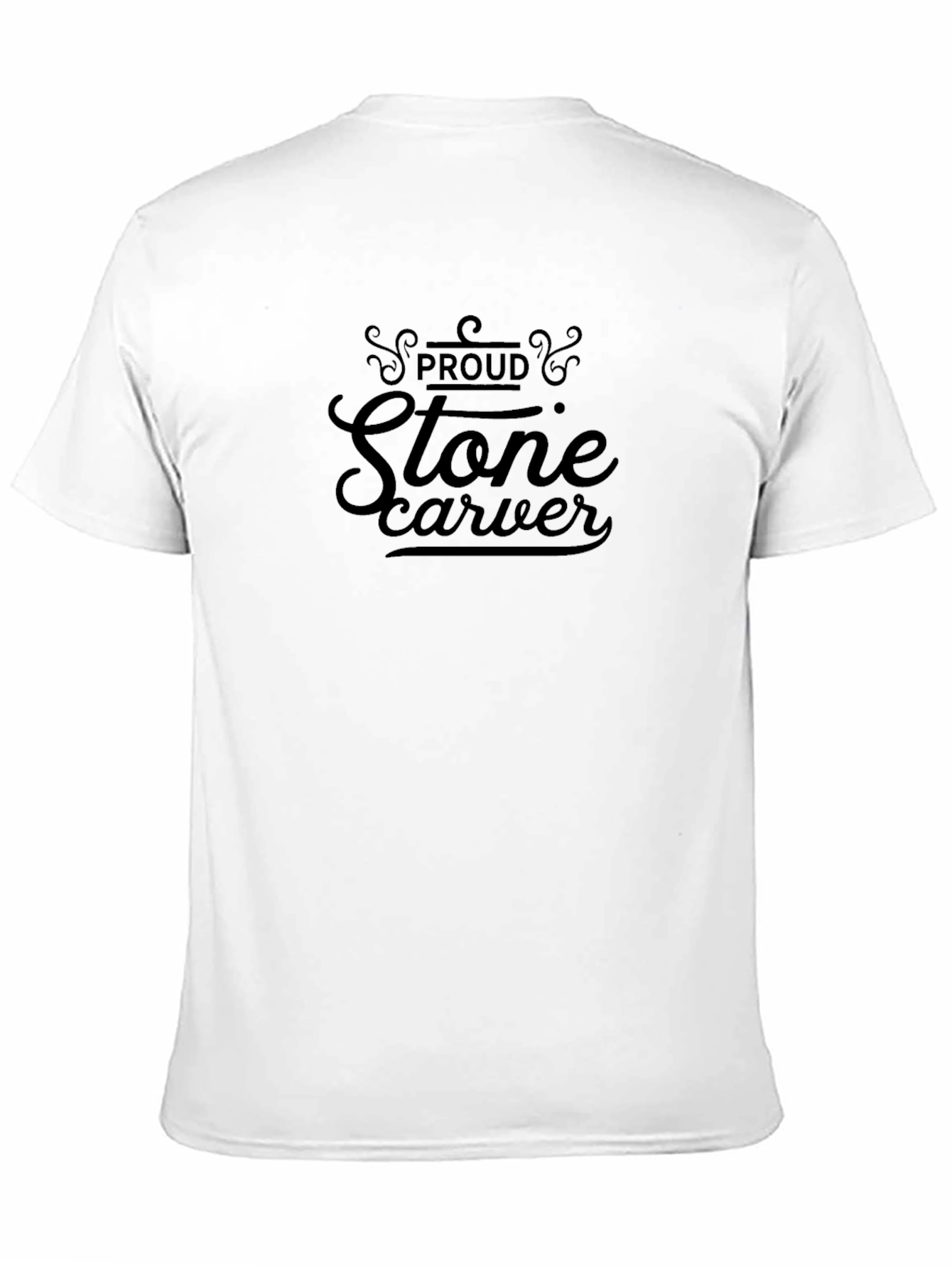 Proud Stone Carver T-Shirt - Stylish Black Graphic Tee