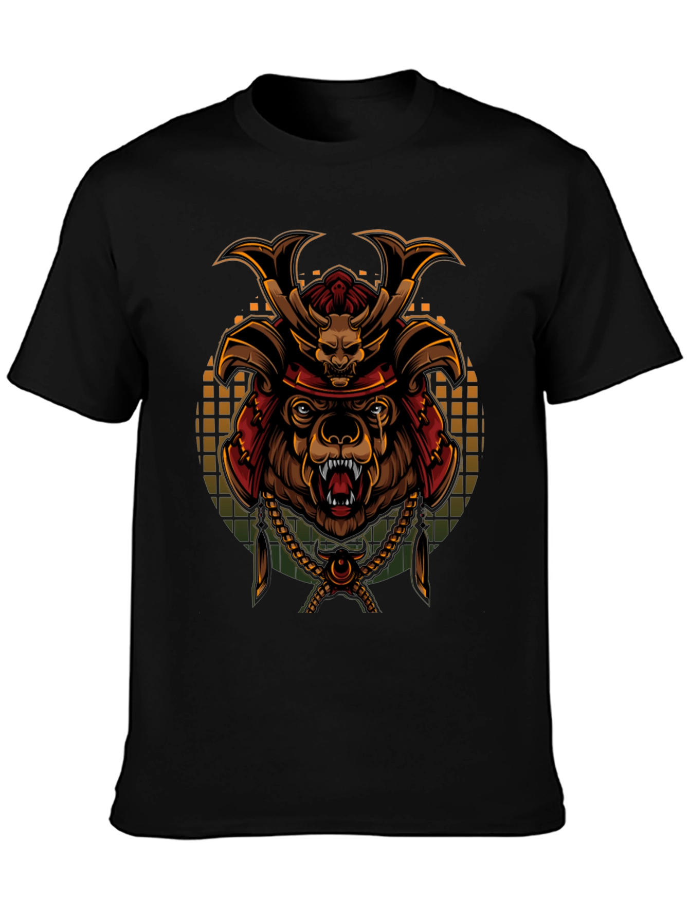 Samurai Bear Graphic Tee - Unique Design