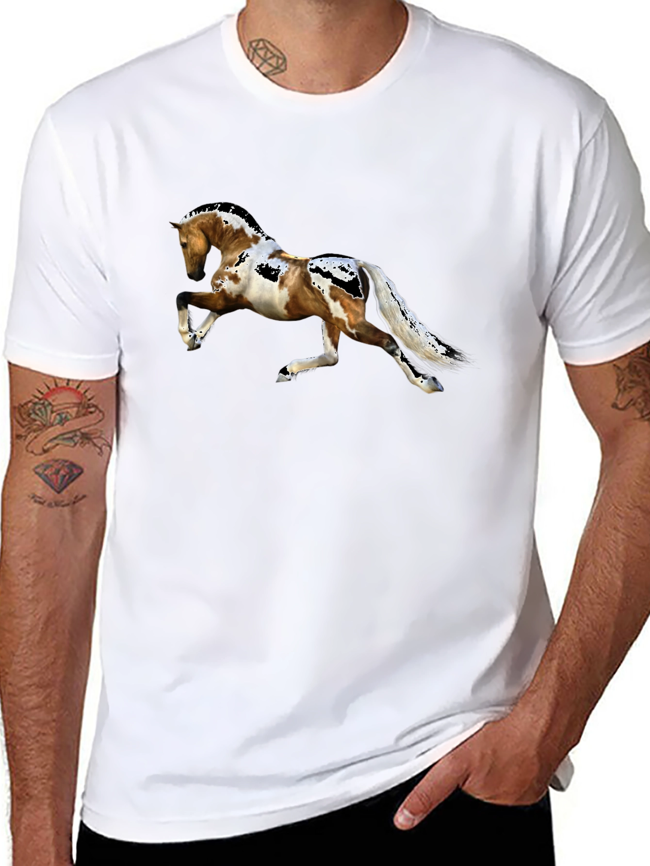 Horse Graphic Print Tee