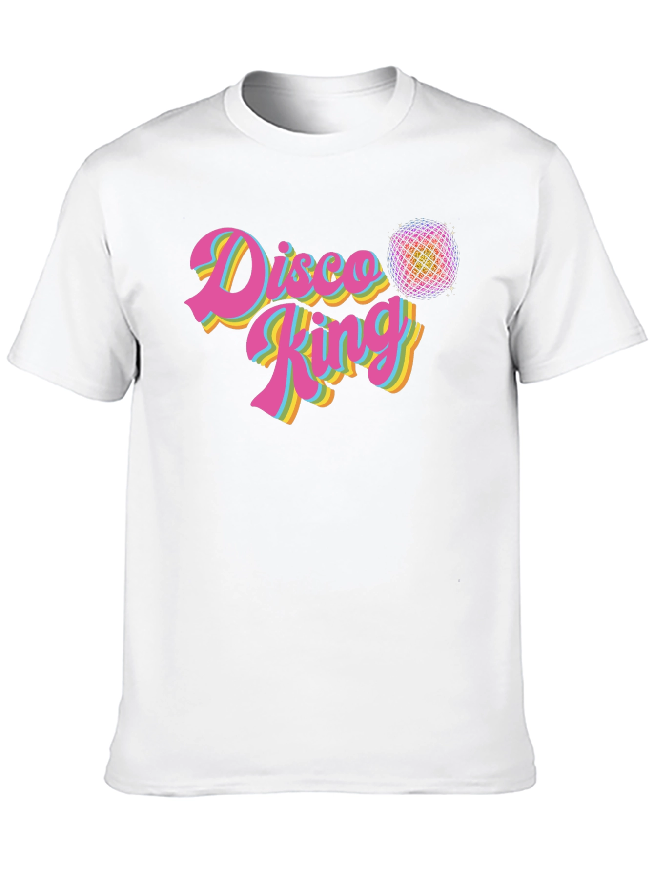 Disco King Retro T-Shirt - Black Cotton Tee