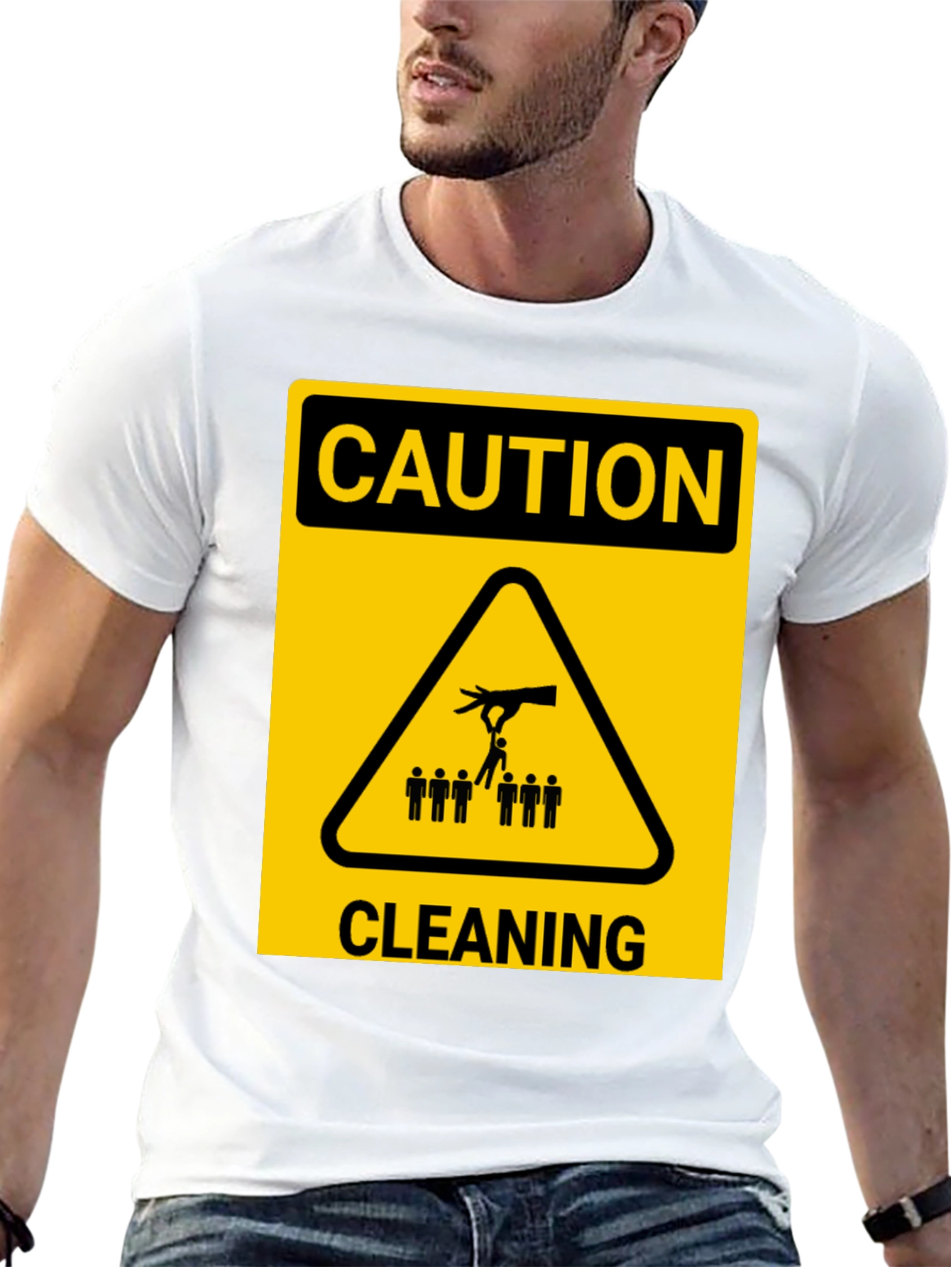 Caution Cleaning T-Shirt