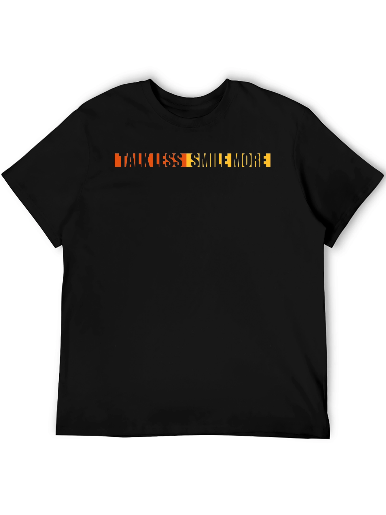 Talk Less Smile More Graphic Tee - Black