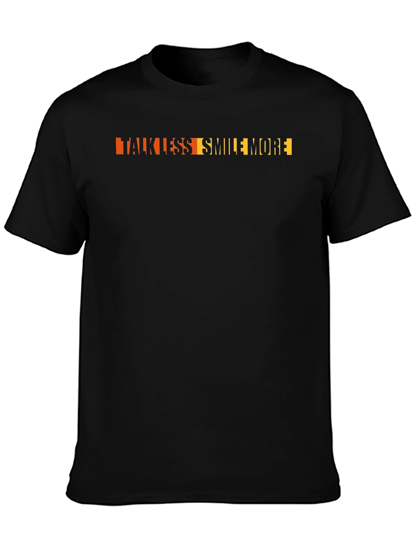 Talk Less Smile More Graphic Tee - Black