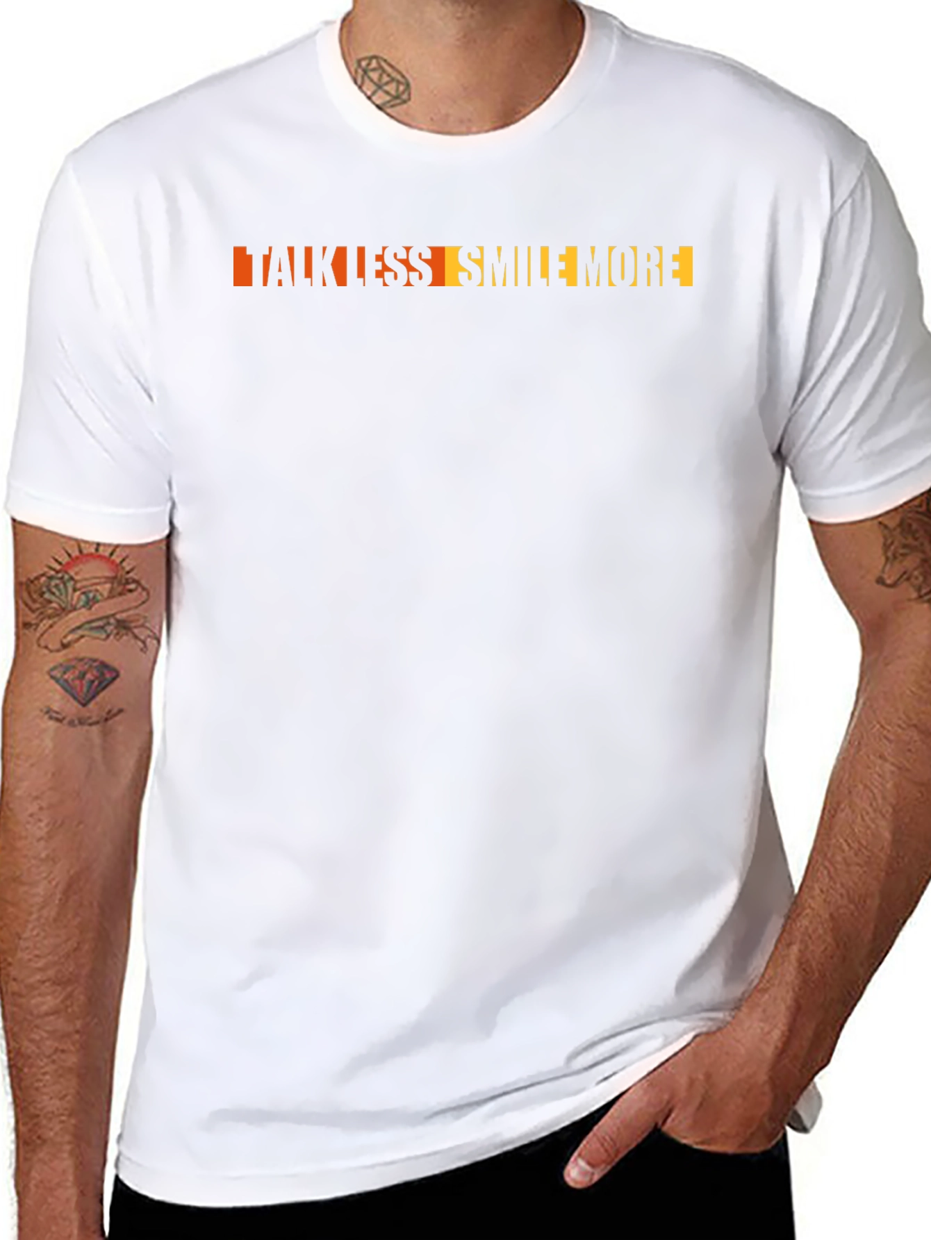 Talk Less Smile More Graphic Tee - Black