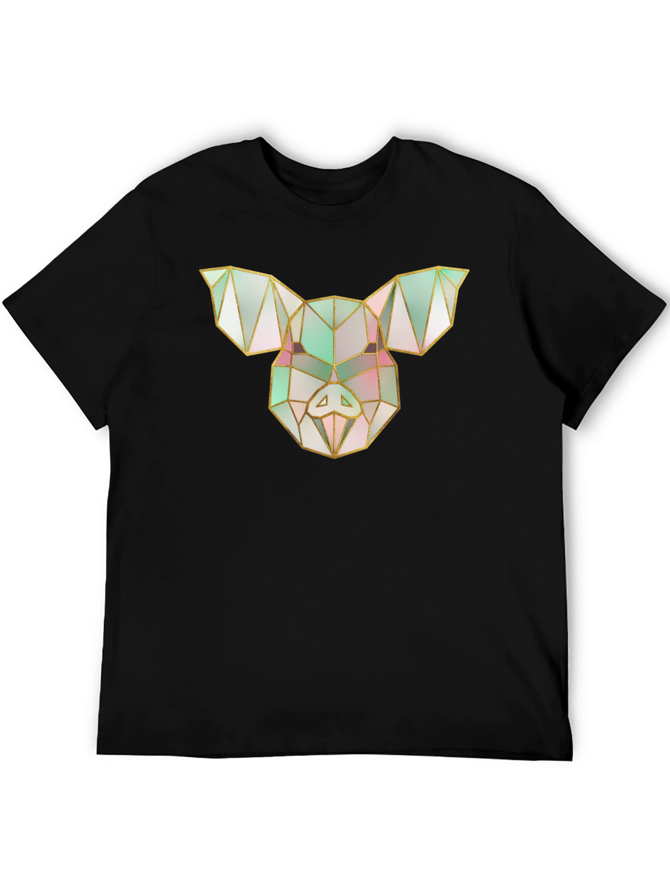 Geometric Pig Tee - Modern Graphic Print