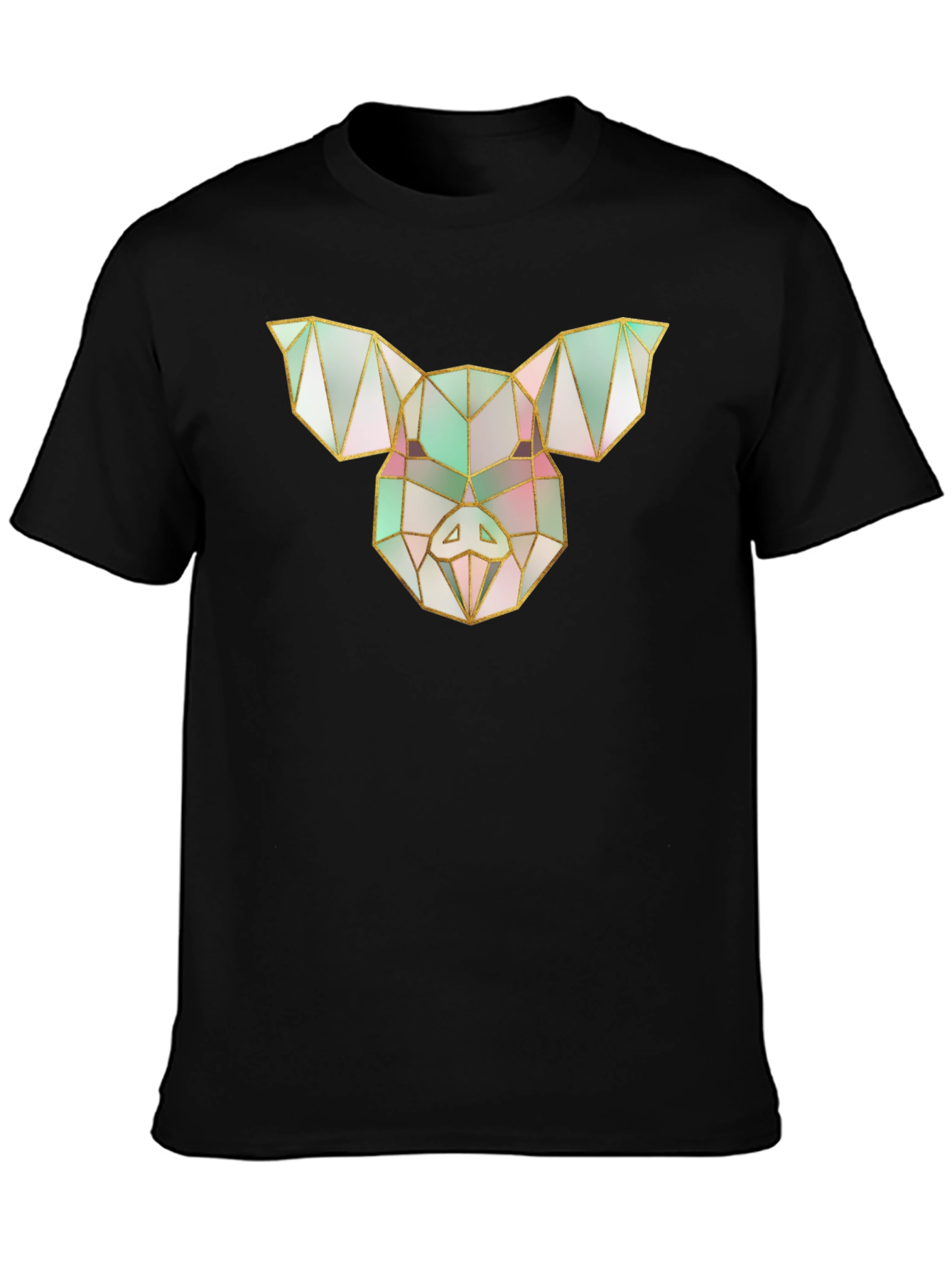 Geometric Pig Tee - Modern Graphic Print