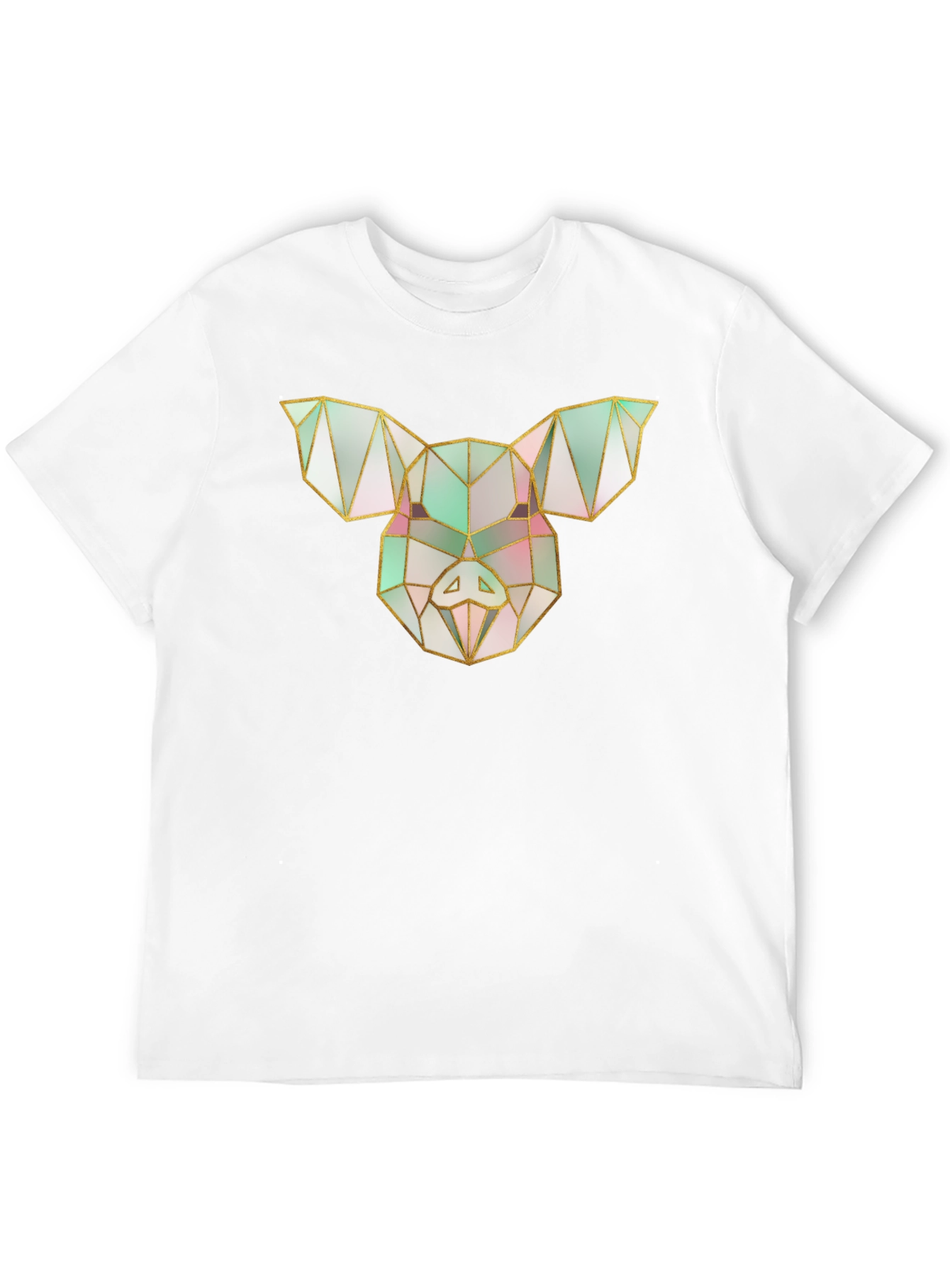 Geometric Pig Tee - Modern Graphic Print