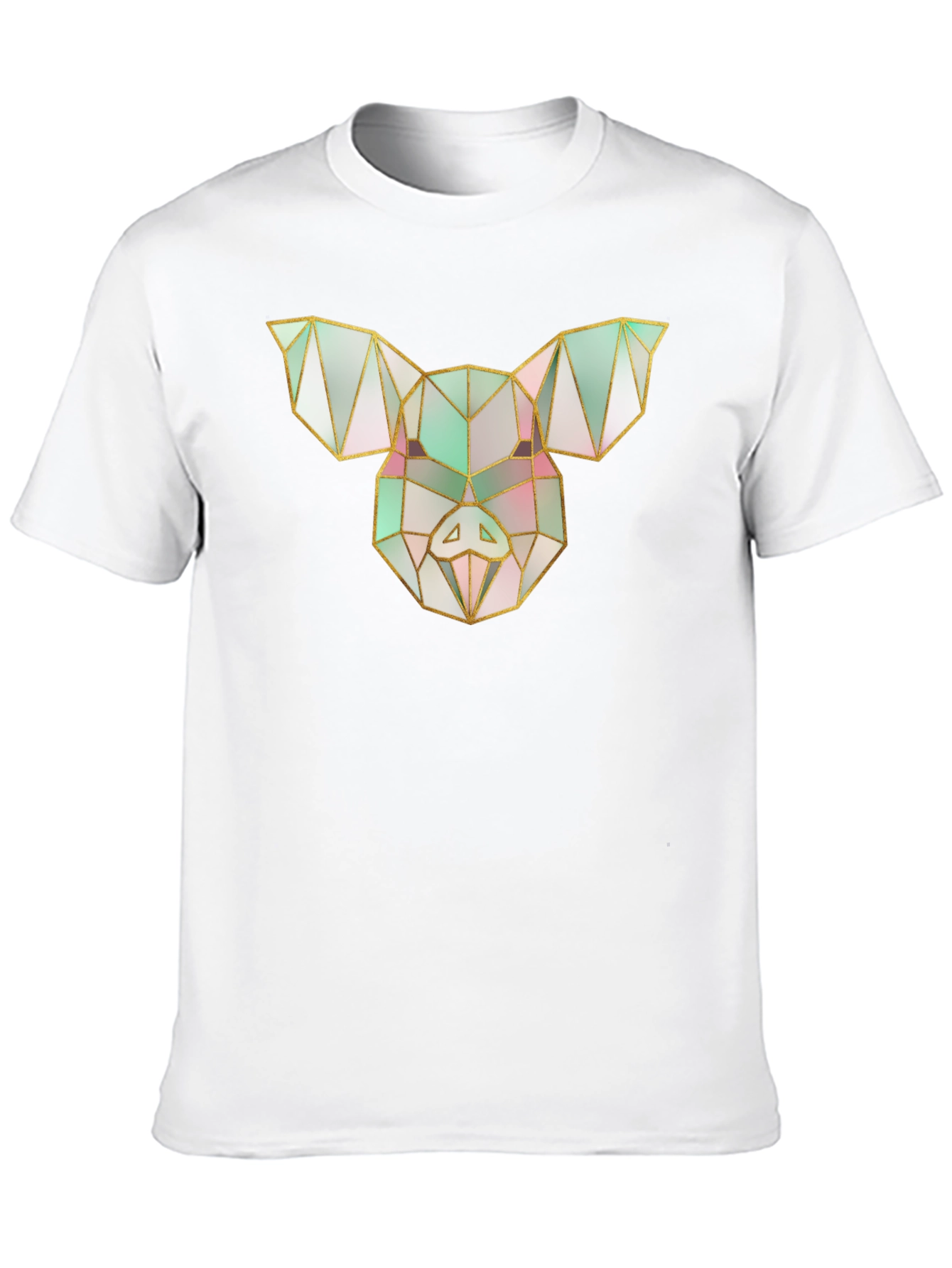 Geometric Pig Tee - Modern Graphic Print