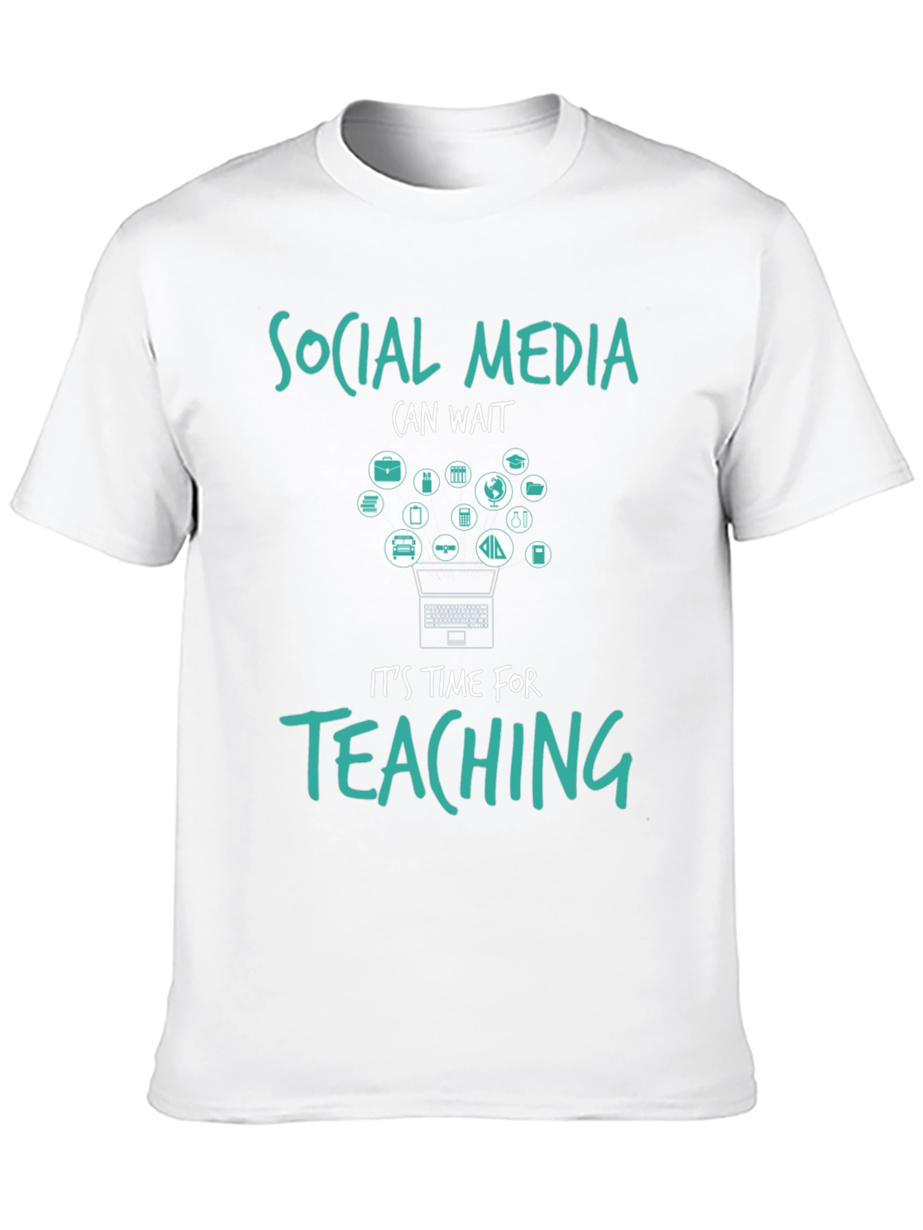 Social Media Can Wait Teacher T-Shirt