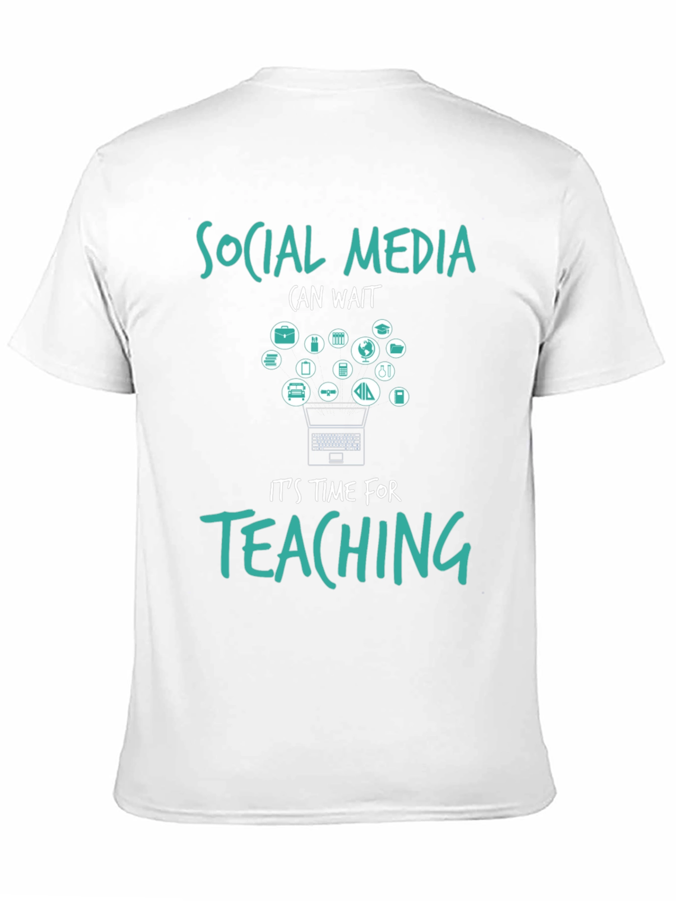 Social Media Can Wait Teacher T-Shirt