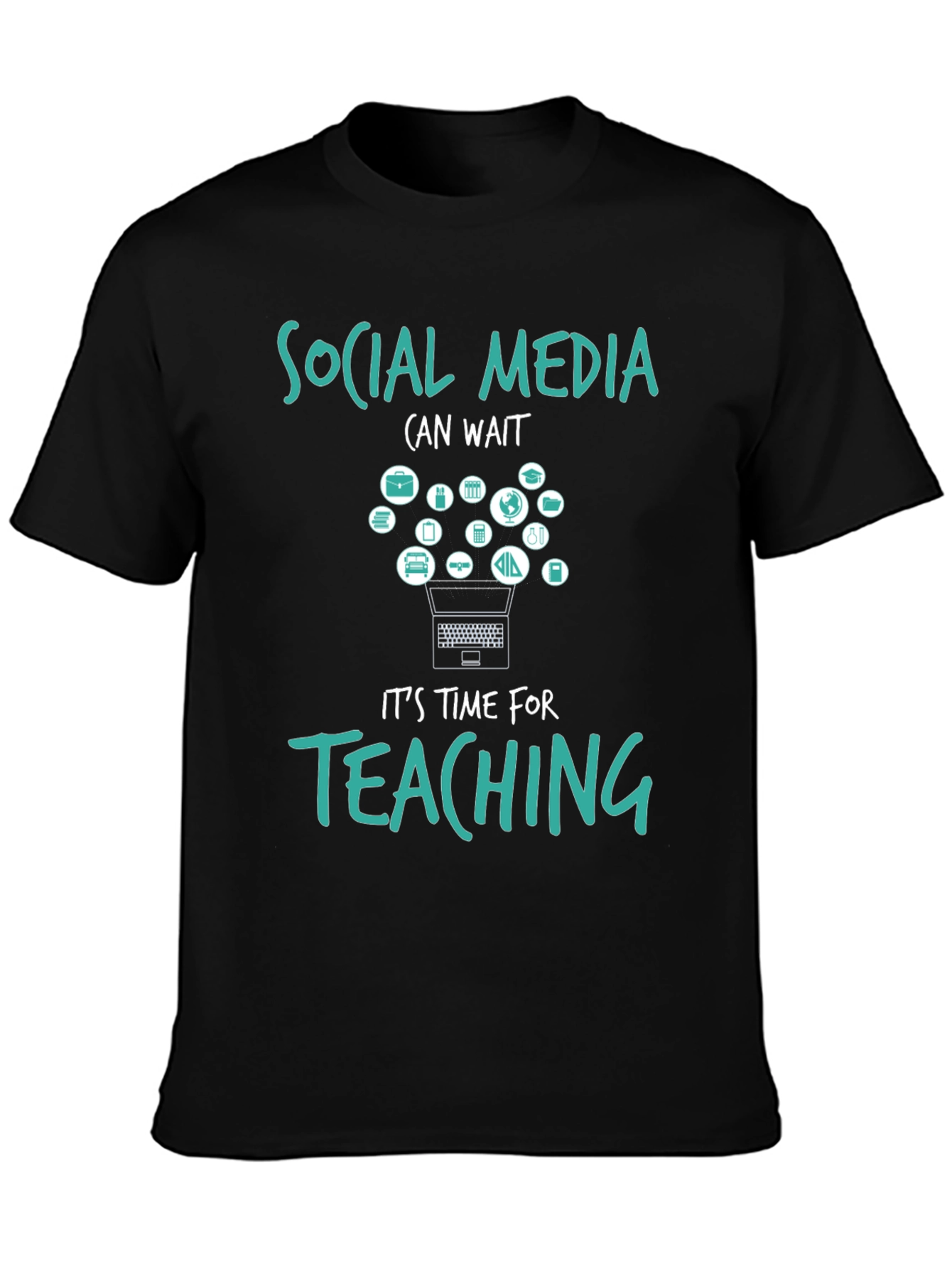Social Media Can Wait Teacher T-Shirt