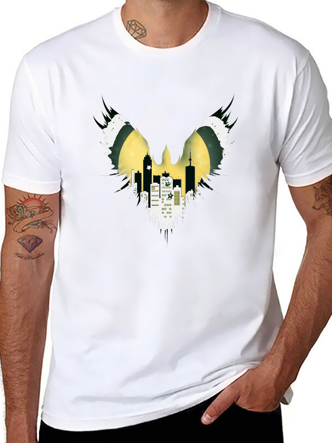 Batman Inspired Cityscape Tee