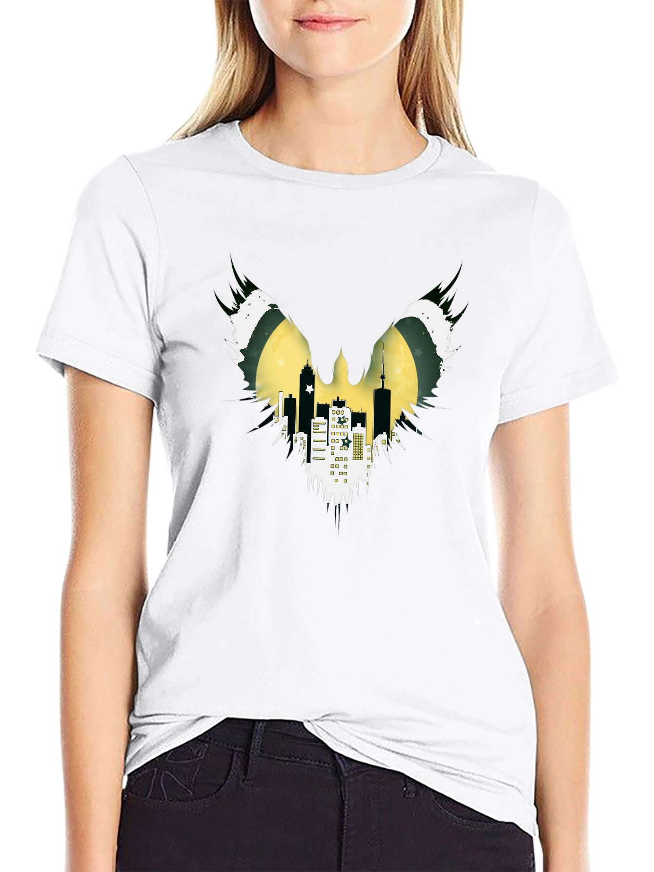 Batman Inspired Cityscape Tee