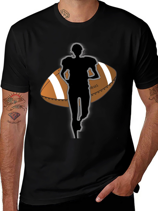 Football Player Graphic Tee - Touchdown Style