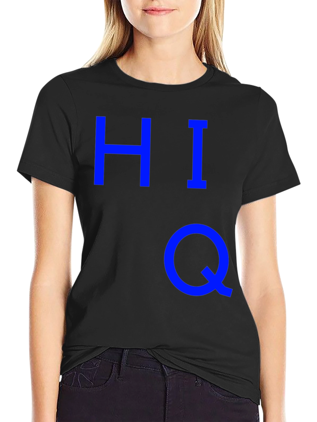 HIQ Graphic T-Shirt - Bold Blue Design