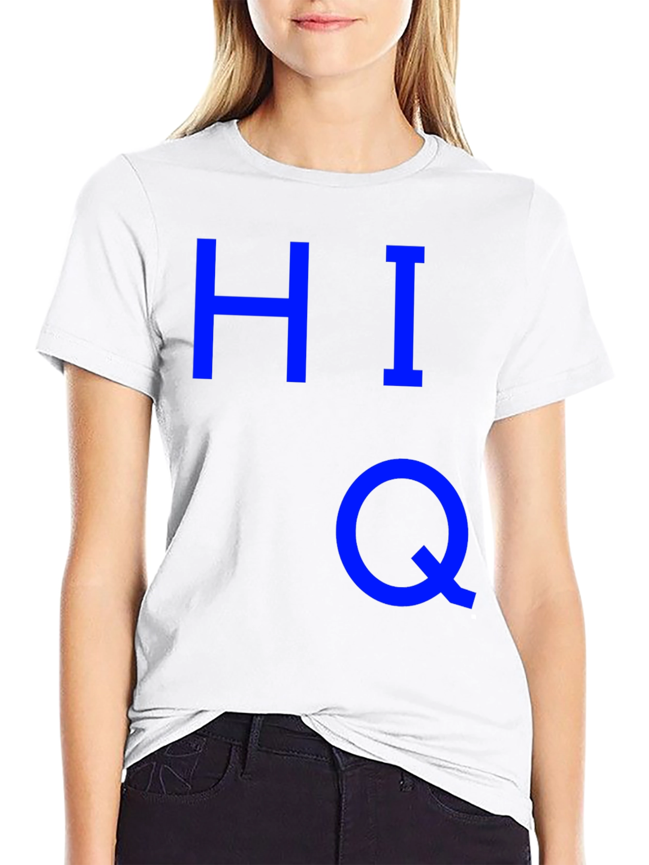 HIQ Graphic T-Shirt - Bold Blue Design