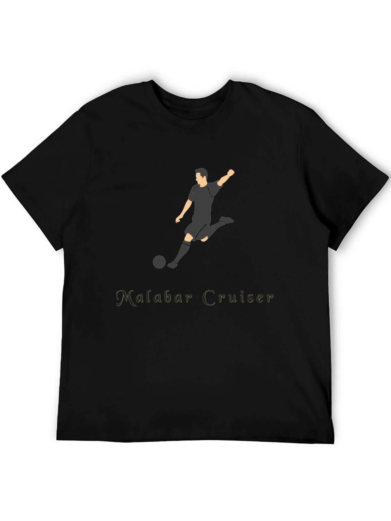 Soccer Player Black T-Shirt
