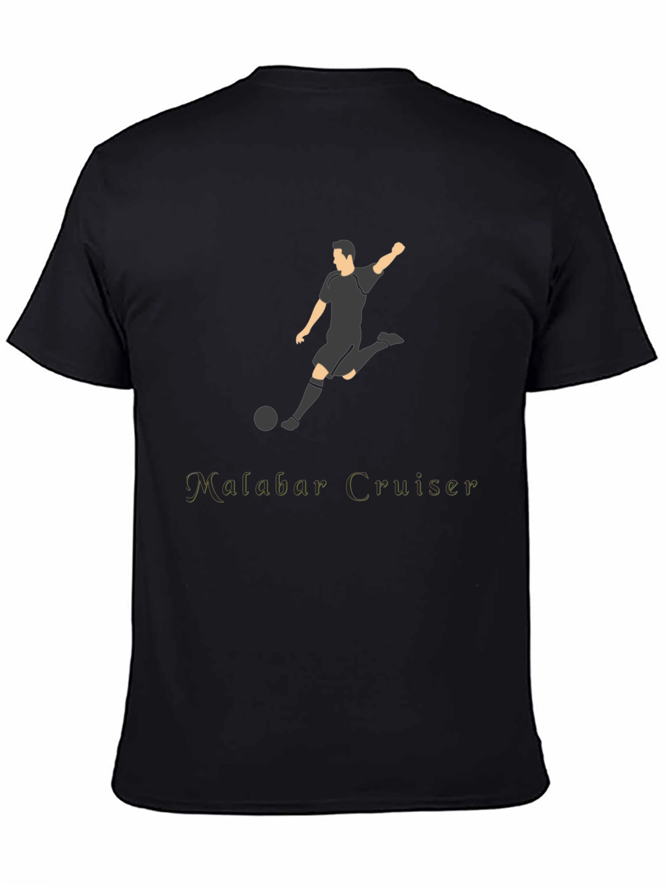 Soccer Player Black T-Shirt