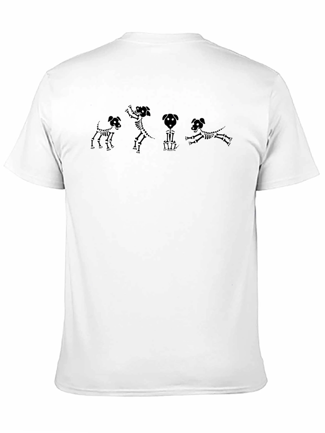 Dog Skeleton T-Shirt - Black Graphic Tee