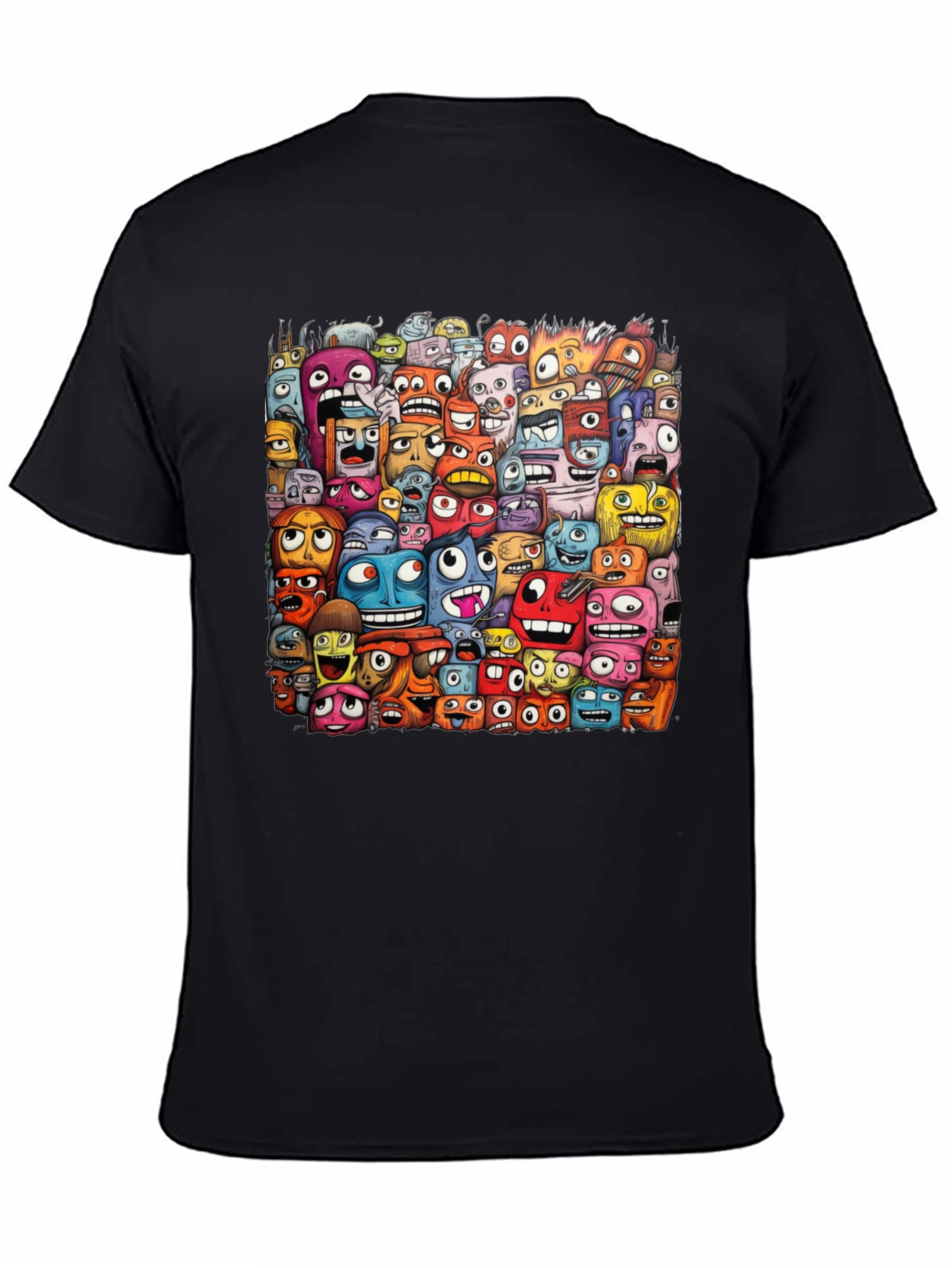 Monster Mash Graphic Tee - Unique Cartoon Design