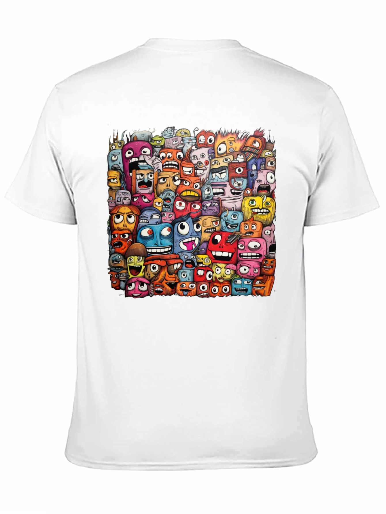 Monster Mash Graphic Tee - Unique Cartoon Design