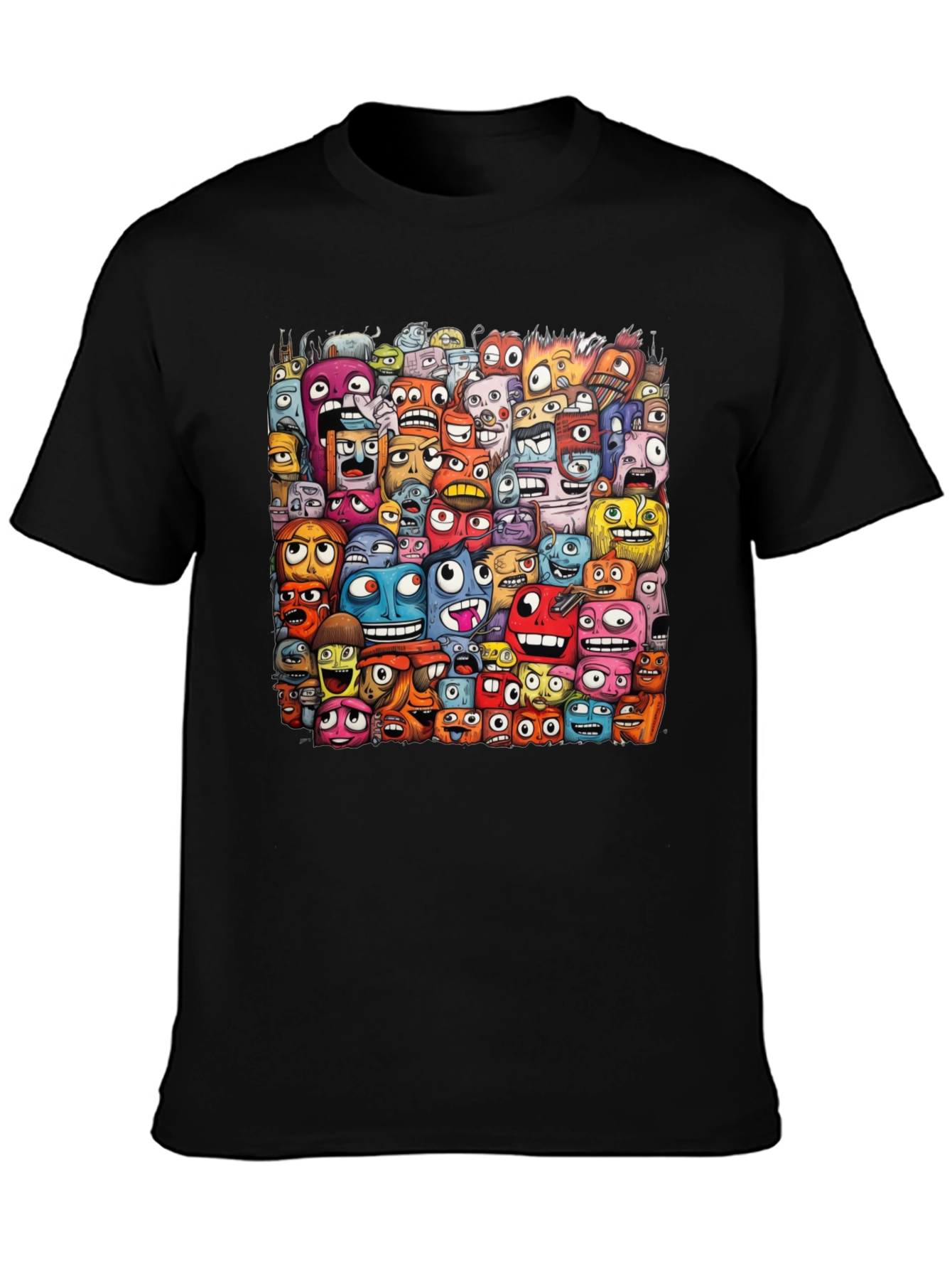 Monster Mash Graphic Tee - Unique Cartoon Design