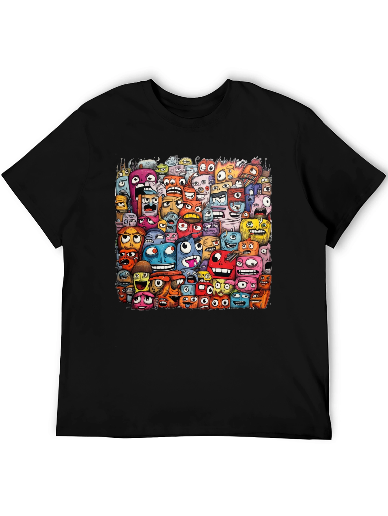Monster Mash Graphic Tee - Unique Cartoon Design