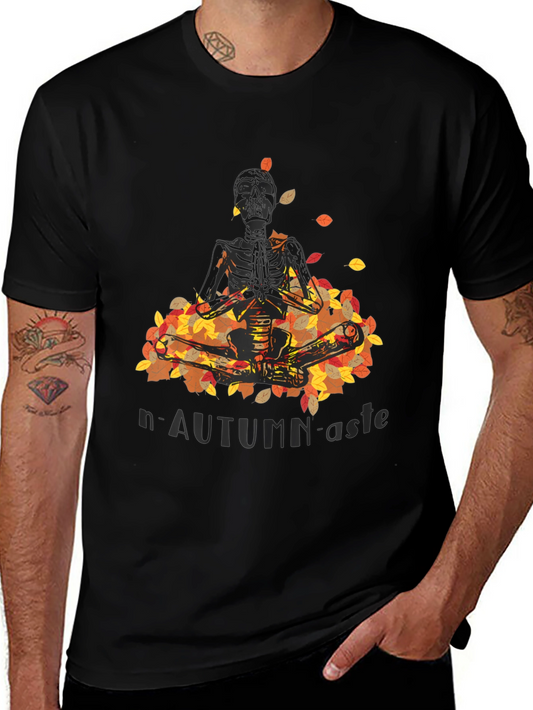 Autumn Yoga Skeleton T-Shirt