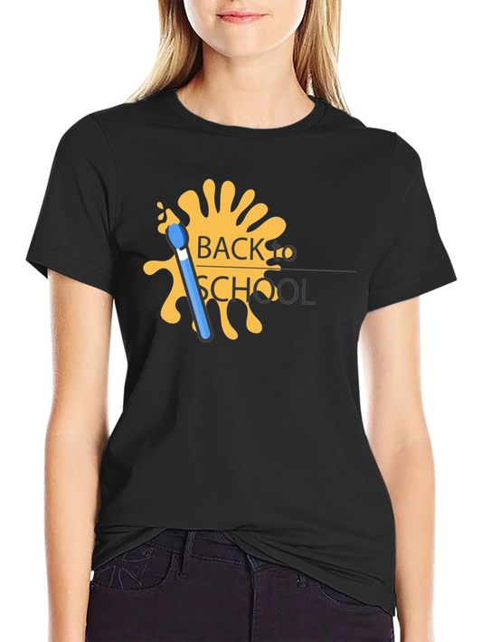 Back to School T-Shirt - Paintbrush Design