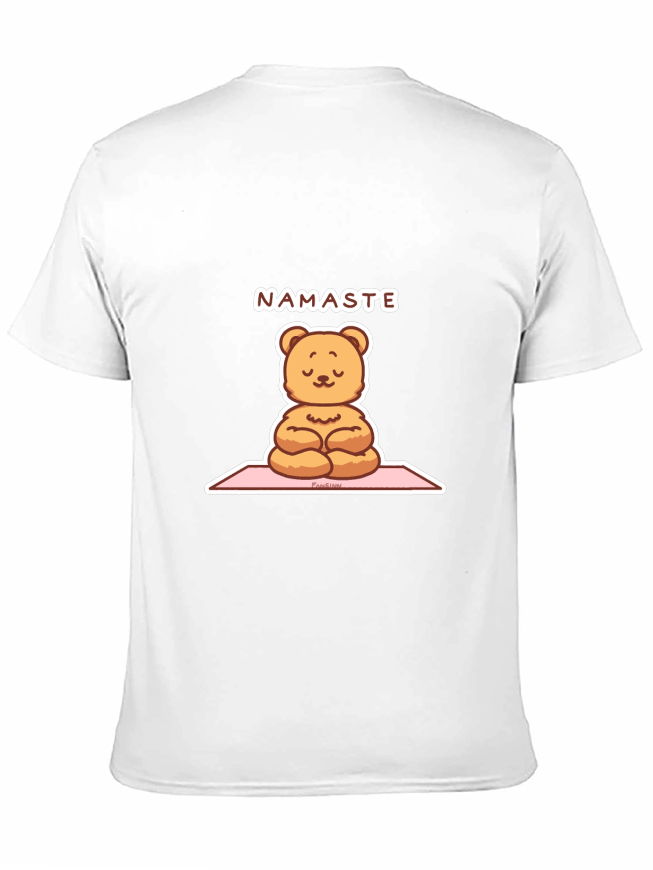 Yoga Bear Namaste Black T-Shirt