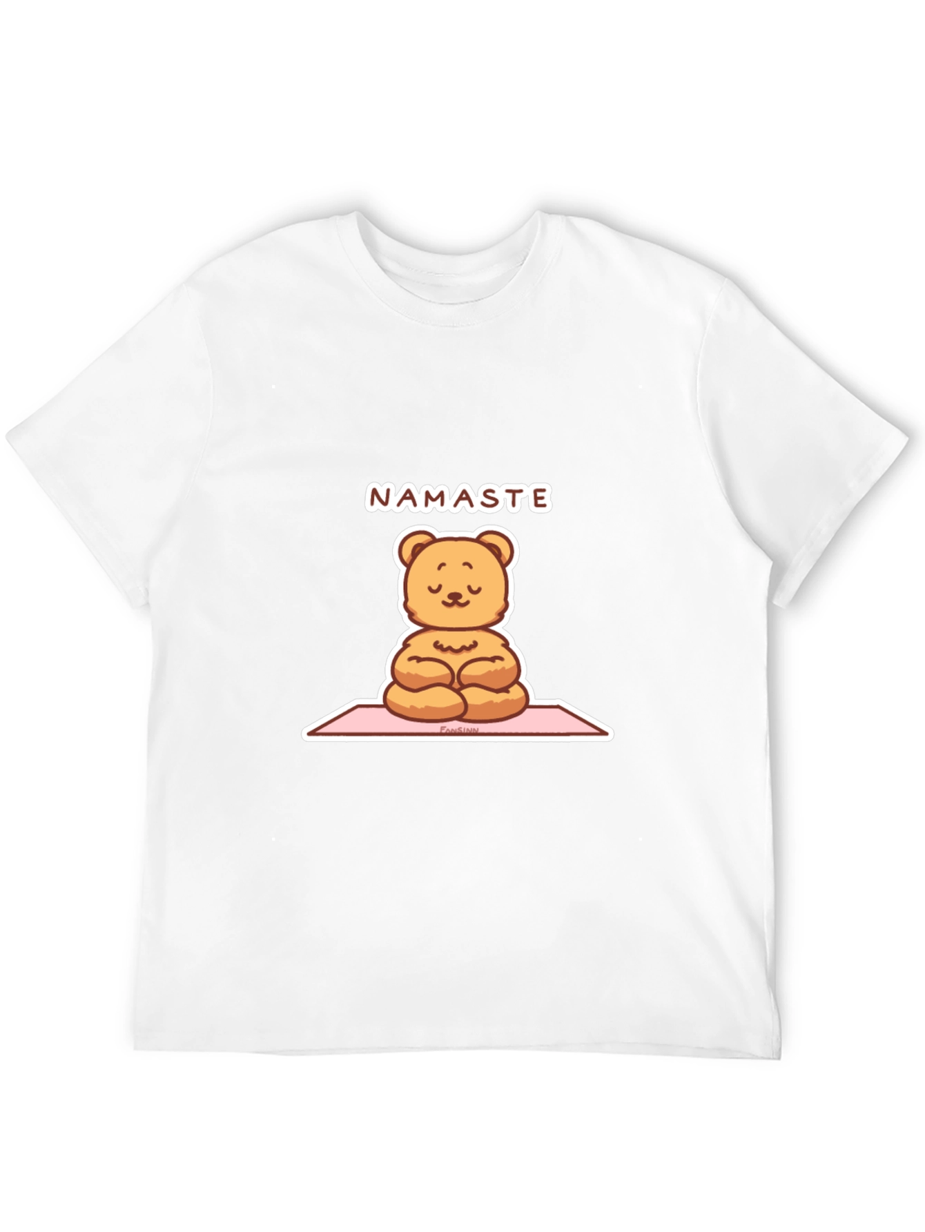 Yoga Bear Namaste Black T-Shirt