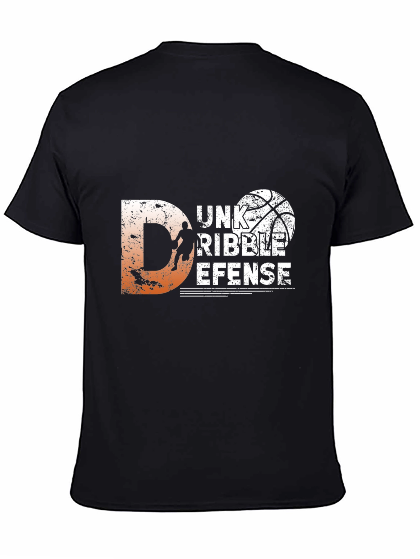 Basketball Graphic Tee - Dunk Dribble Defense
