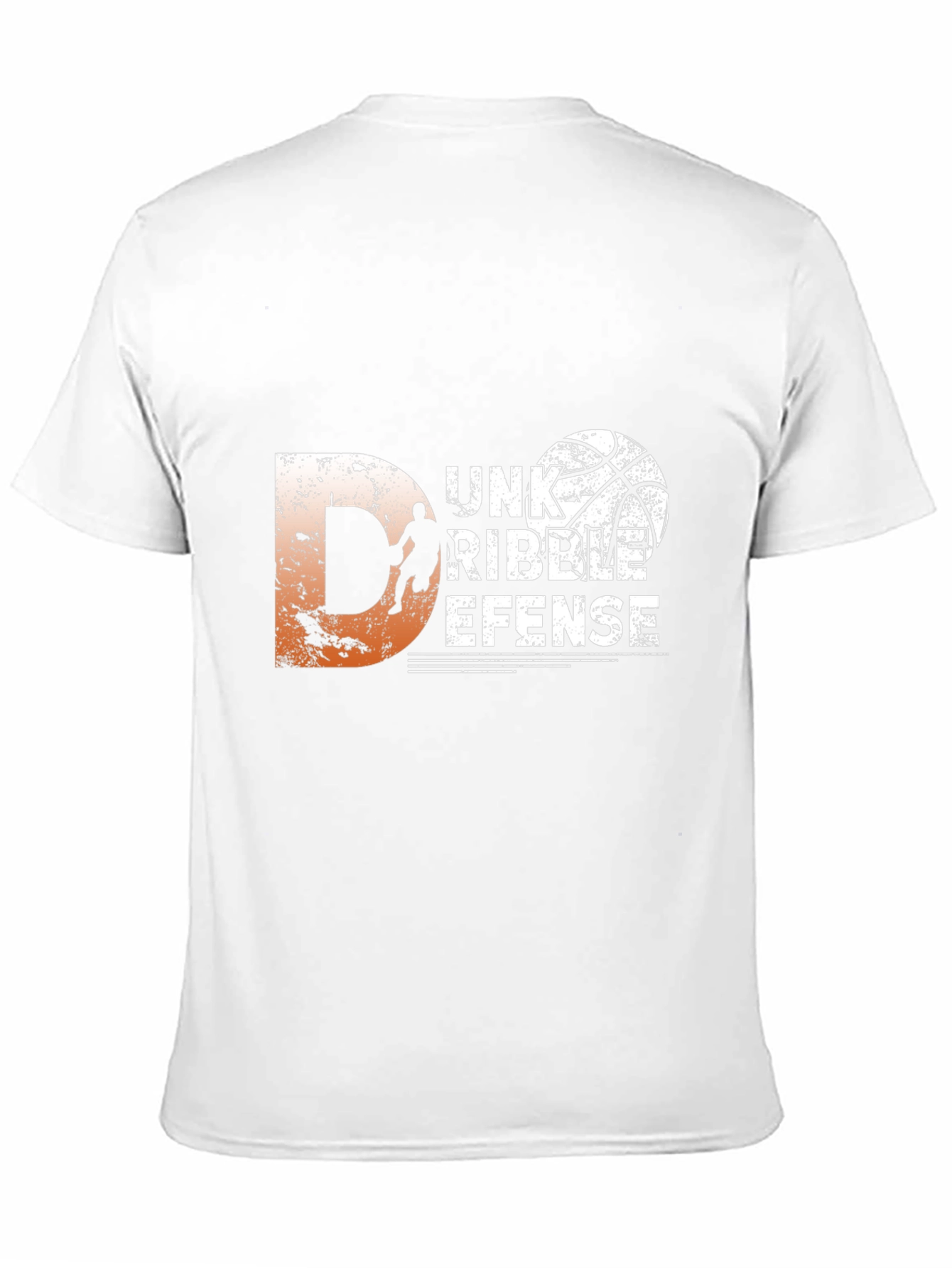 Basketball Graphic Tee - Dunk Dribble Defense