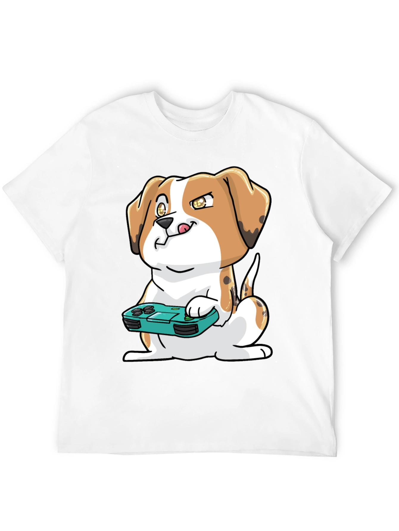 Gamer Dog T-Shirt - Cute Beagle with Controller