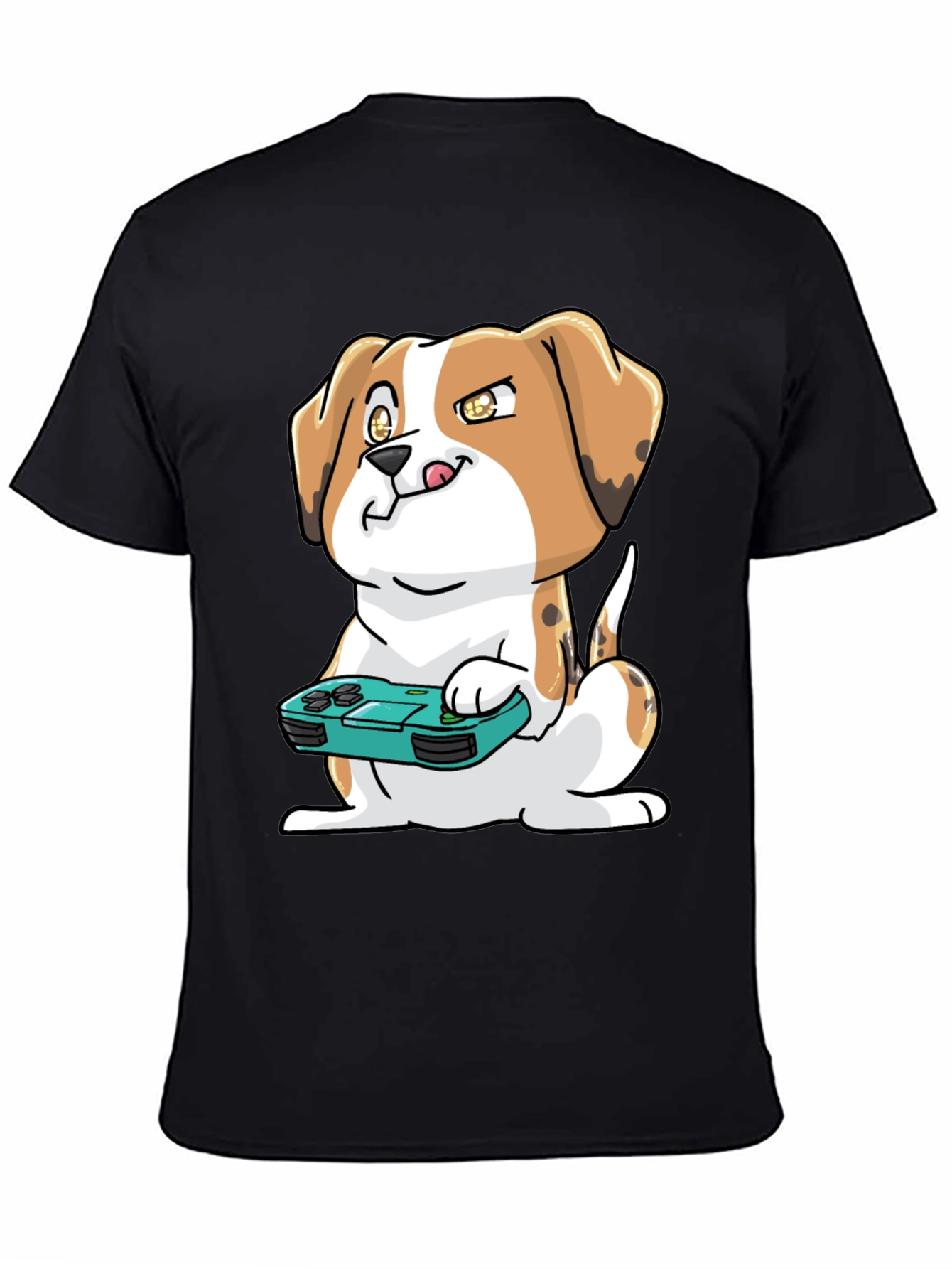 Gamer Dog T-Shirt - Cute Beagle with Controller