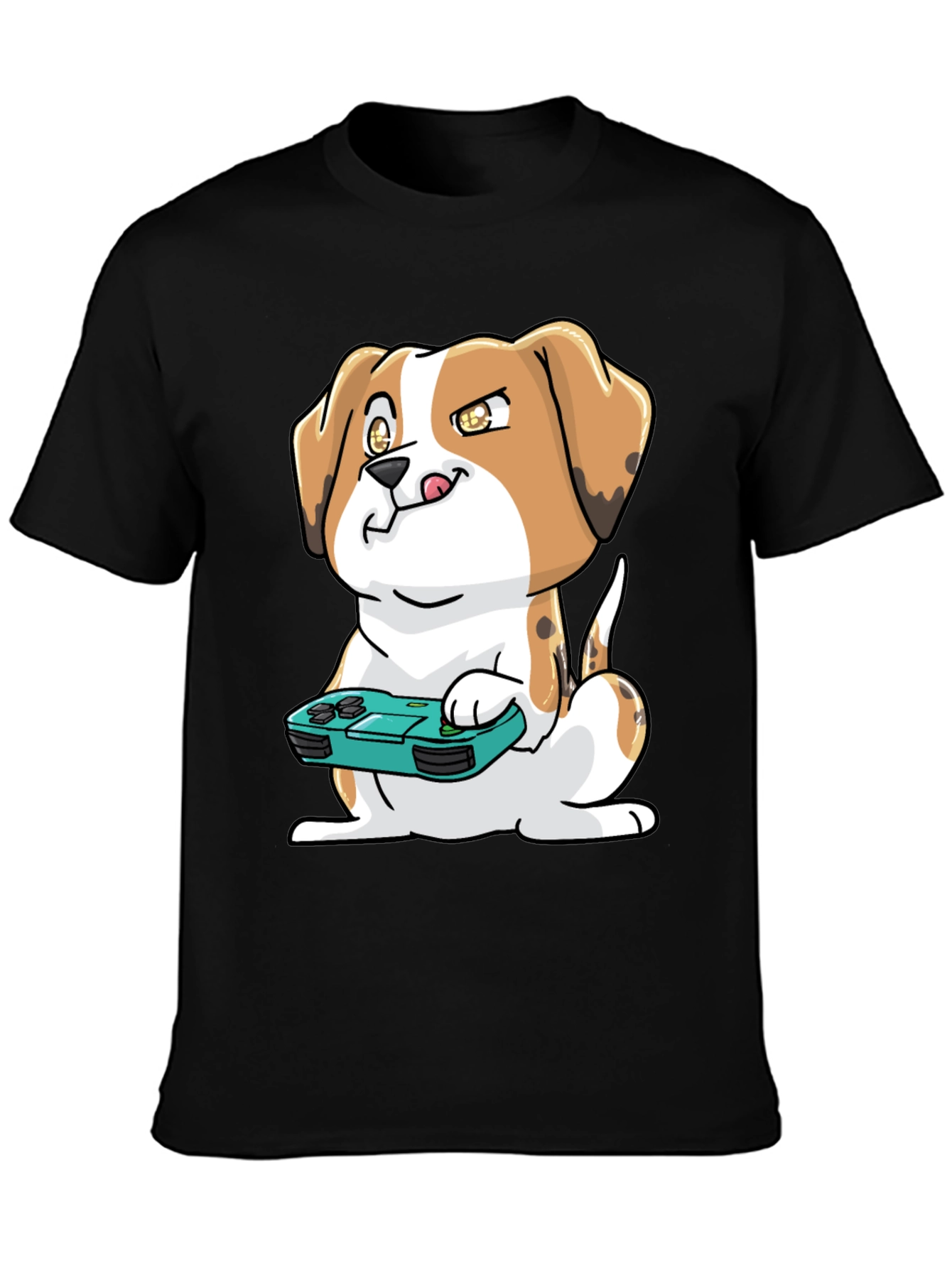 Gamer Dog T-Shirt - Cute Beagle with Controller
