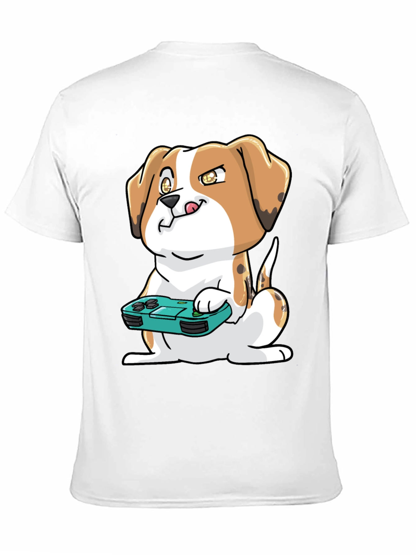 Gamer Dog T-Shirt - Cute Beagle with Controller