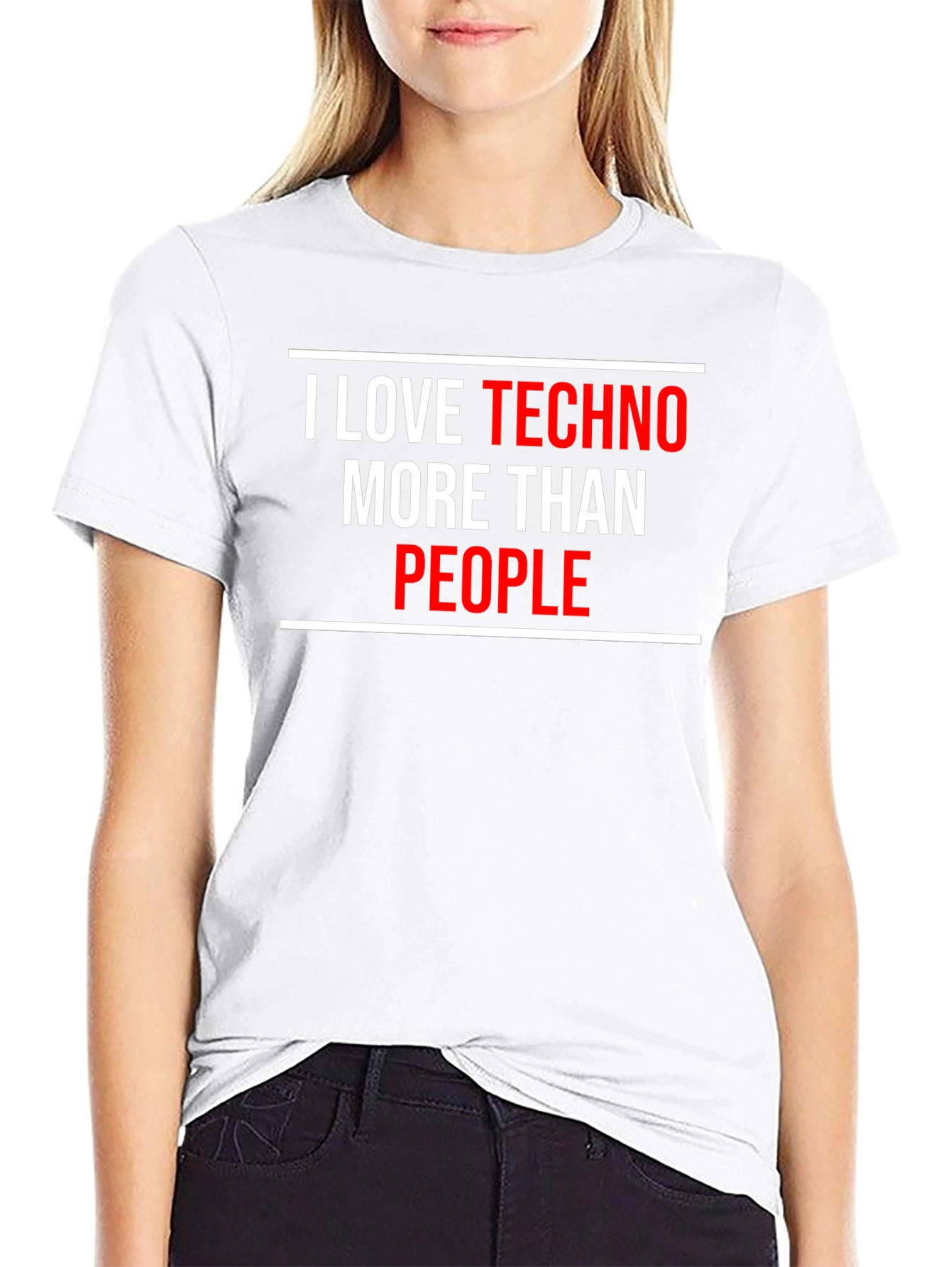 I Love Techno More Than People T-Shirt