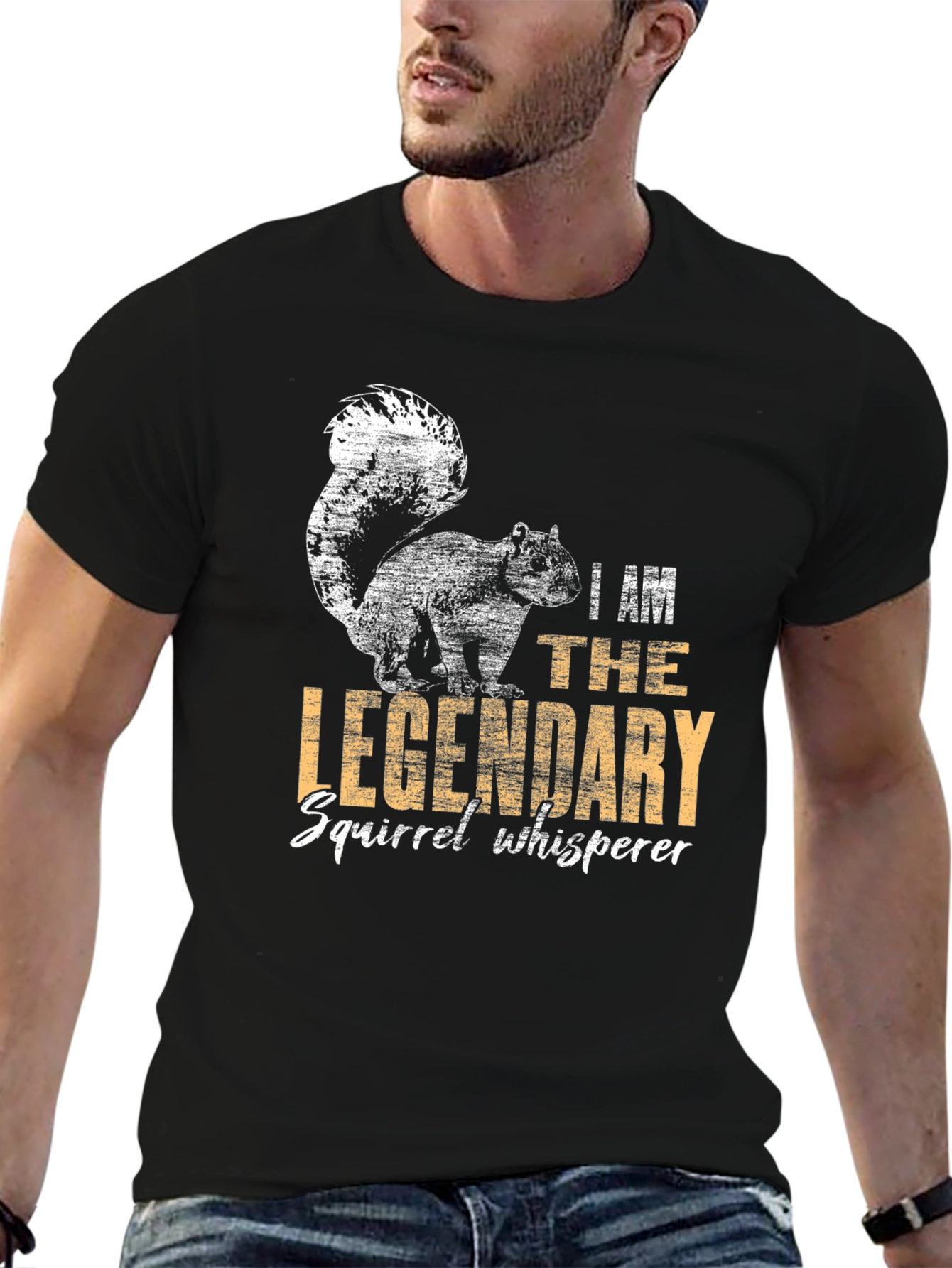 Legendary Squirrel Whisperer Black T-Shirt