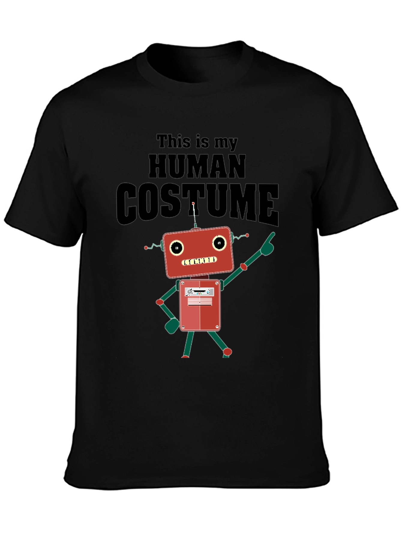 Human Costume Robot Graphic T-Shirt