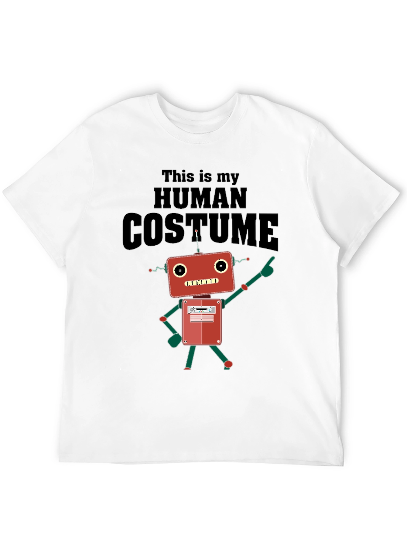 Human Costume Robot Graphic T-Shirt