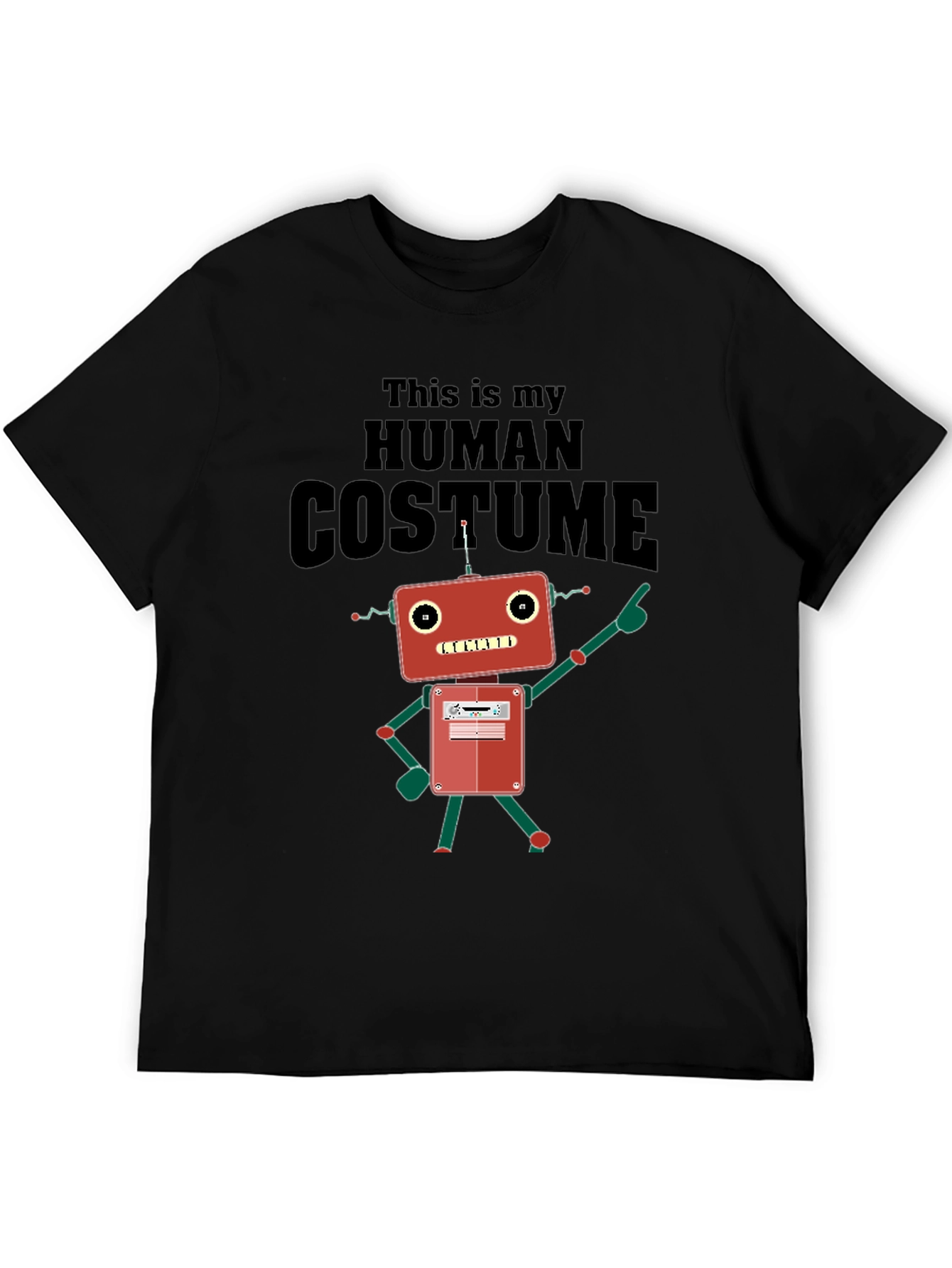 Human Costume Robot Graphic T-Shirt