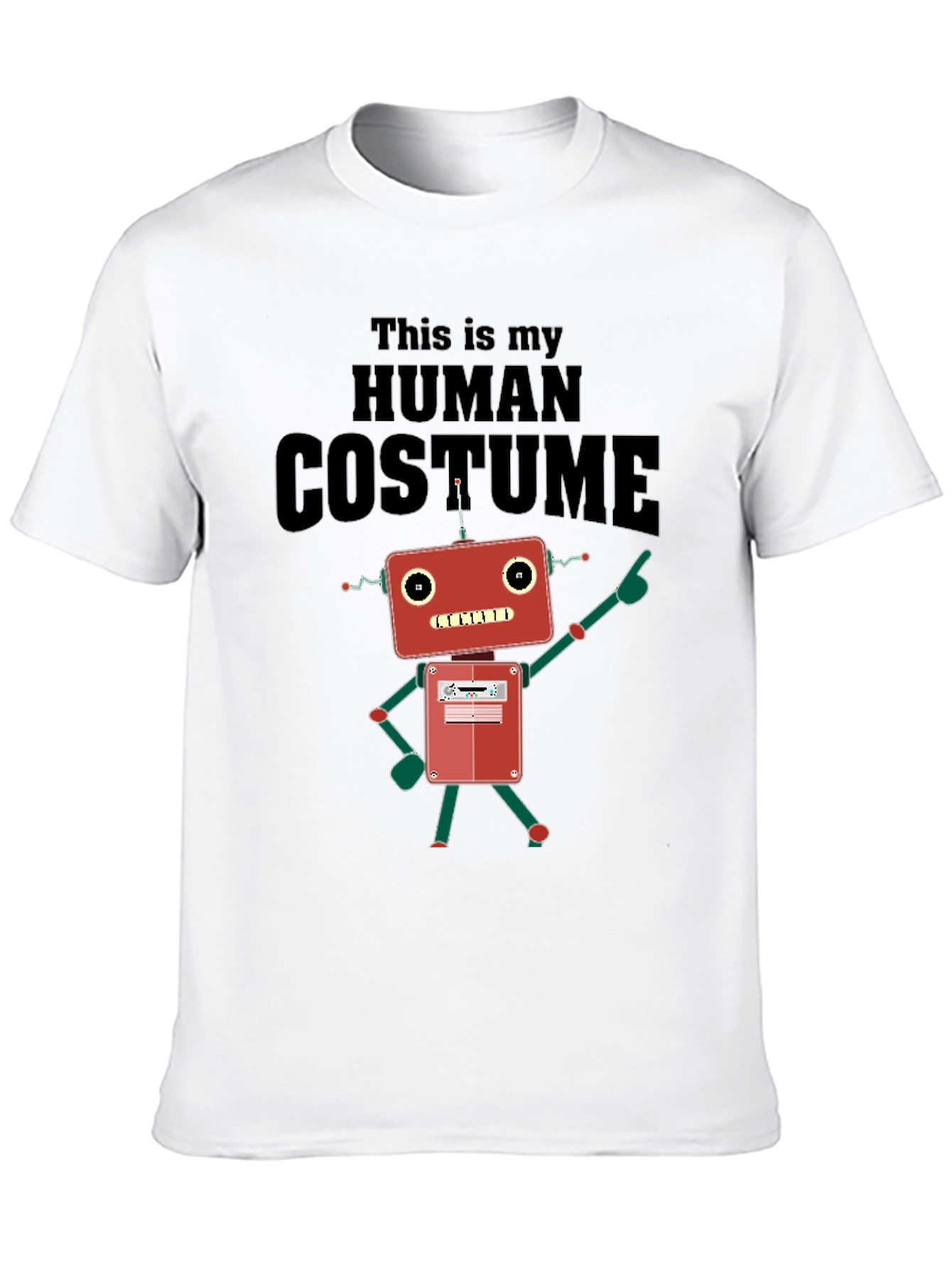 Human Costume Robot Graphic T-Shirt