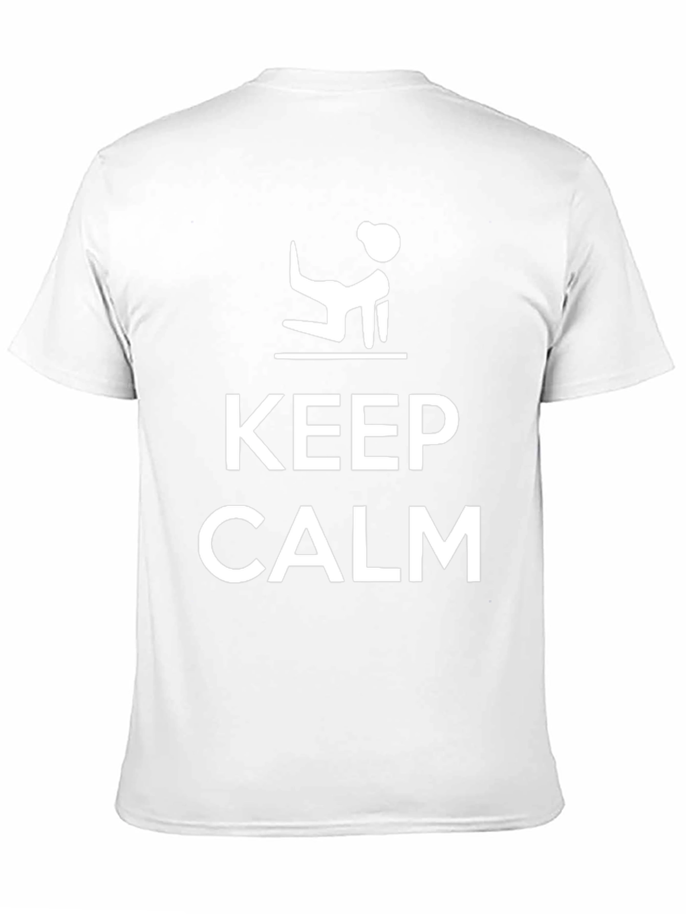 Keep Calm Yoga Pose T-Shirt - Funny Graphic Tee