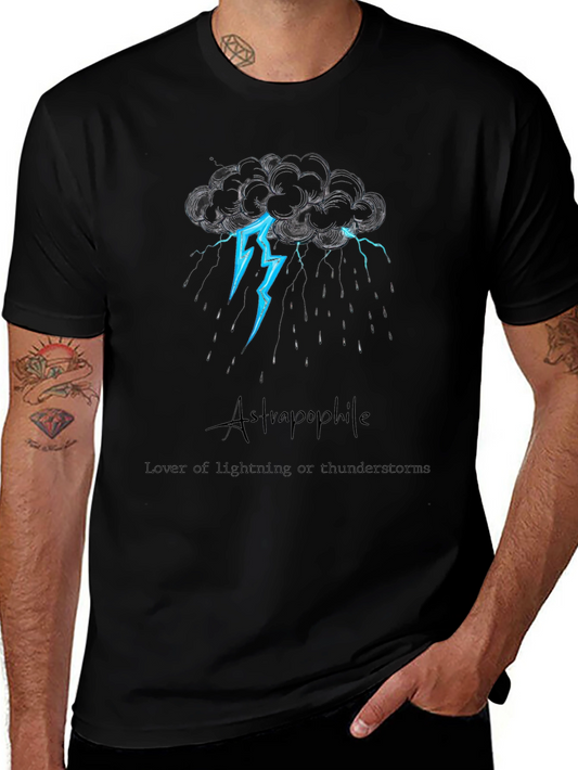 Astraphile Lightning Storm Graphic T-Shirt