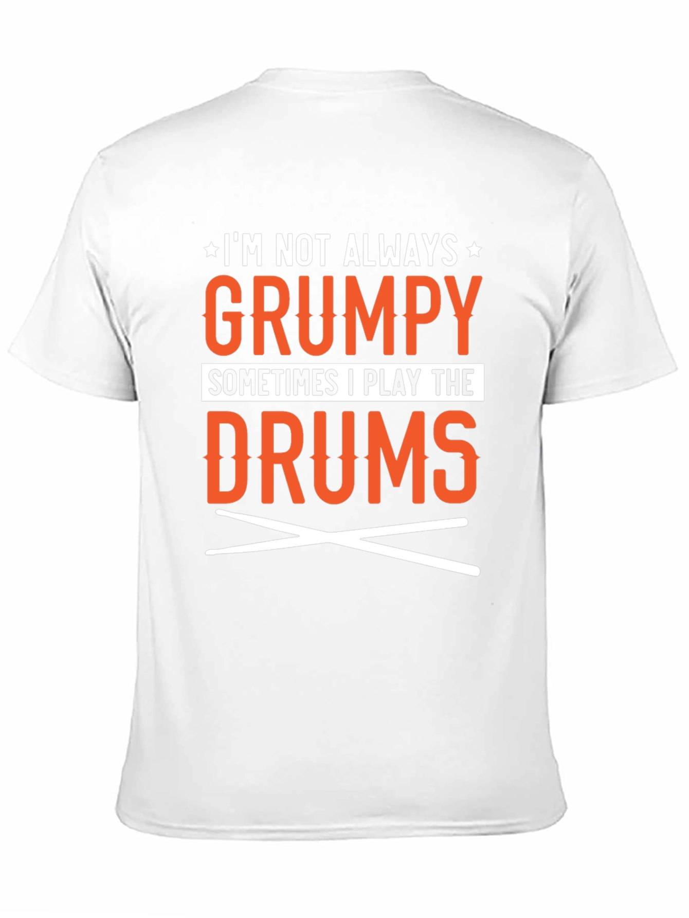 Grumpy Drummer Black T-Shirt