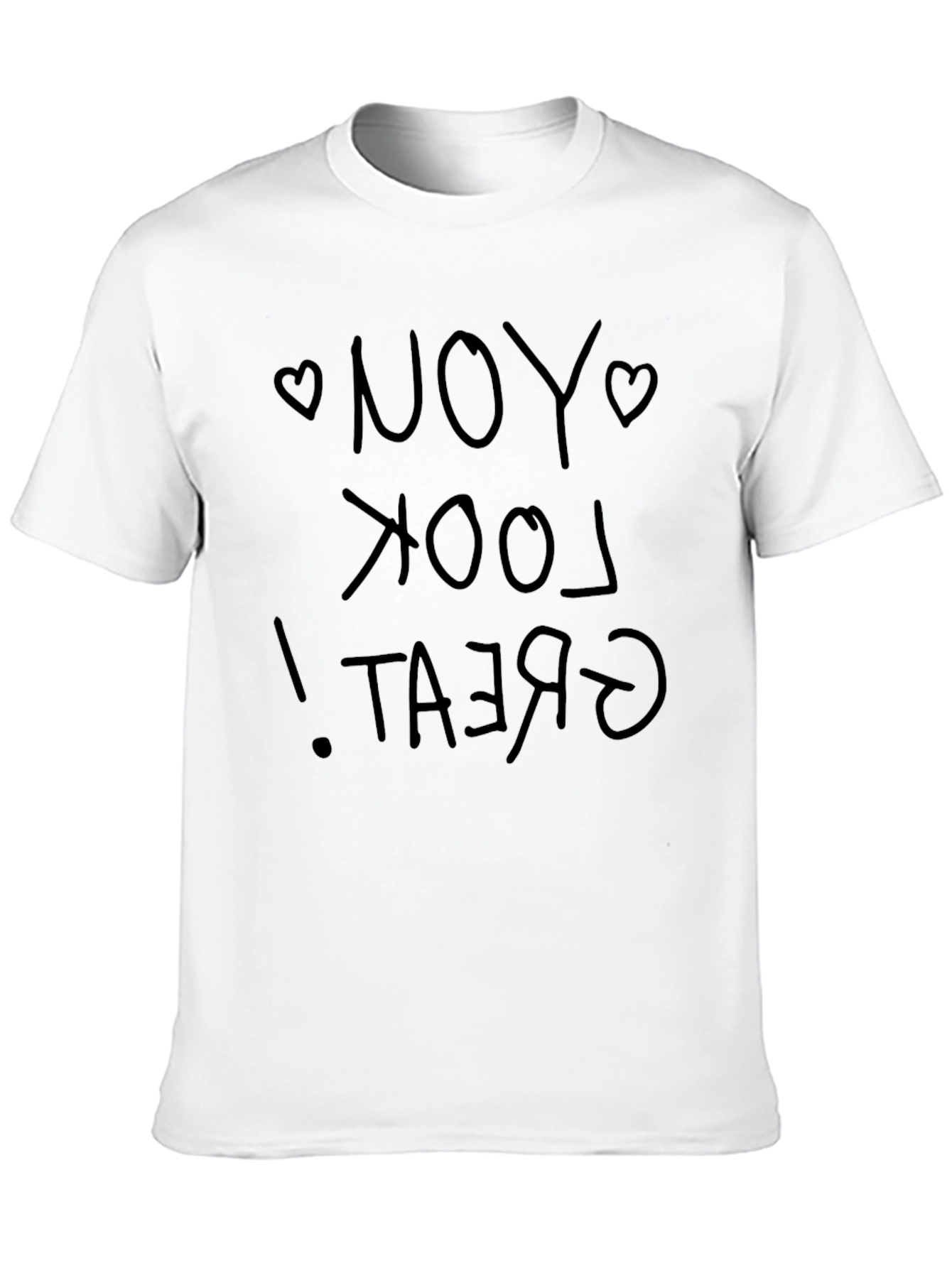You Look Great Black Graphic Tee