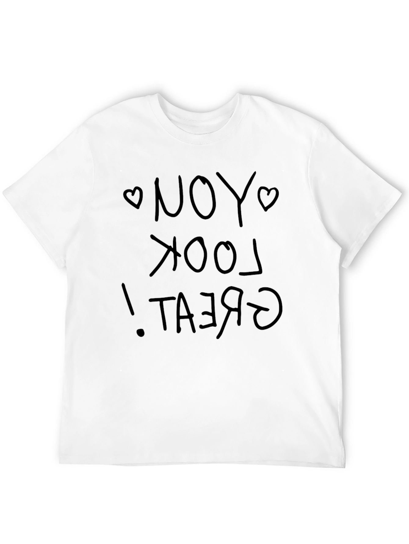 You Look Great Black Graphic Tee